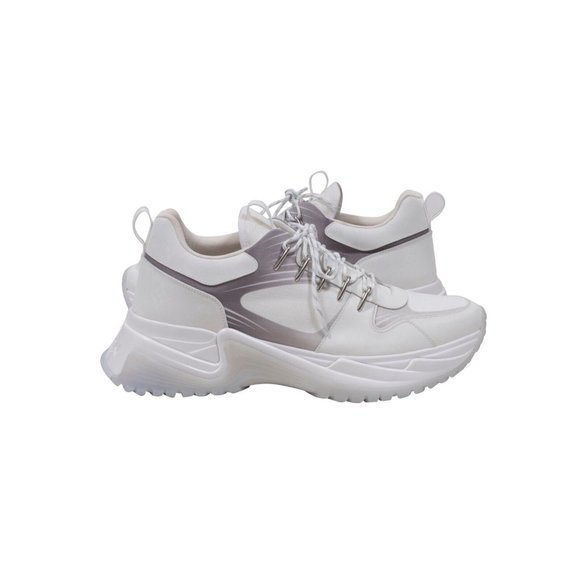 Louis Vuitton White Pulse Runaway Chunky Dad Sneakers Trainer Size 9.5LV US 10.5 - Picture 4 of 7
